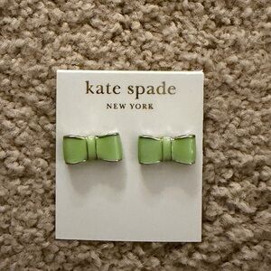 Kate Spade Lime Bow Studs